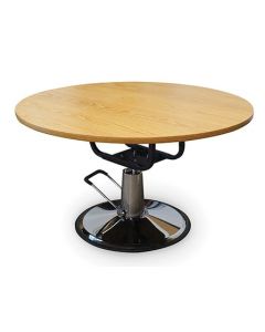 48″ Round Height Adjustable Hydraulic Work Table 