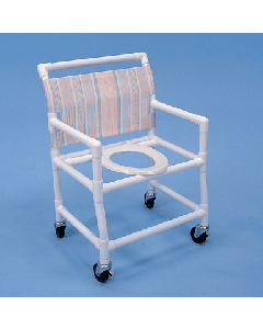 24" Shower Commode Chair (Extra Wide-No Bar In Back) 